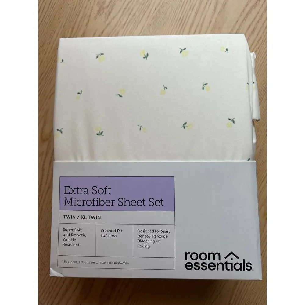 New Room Essentials 3pc Ditsy Floral 💐Yellow Twin/Twin XL Microfiber Sheet Set
